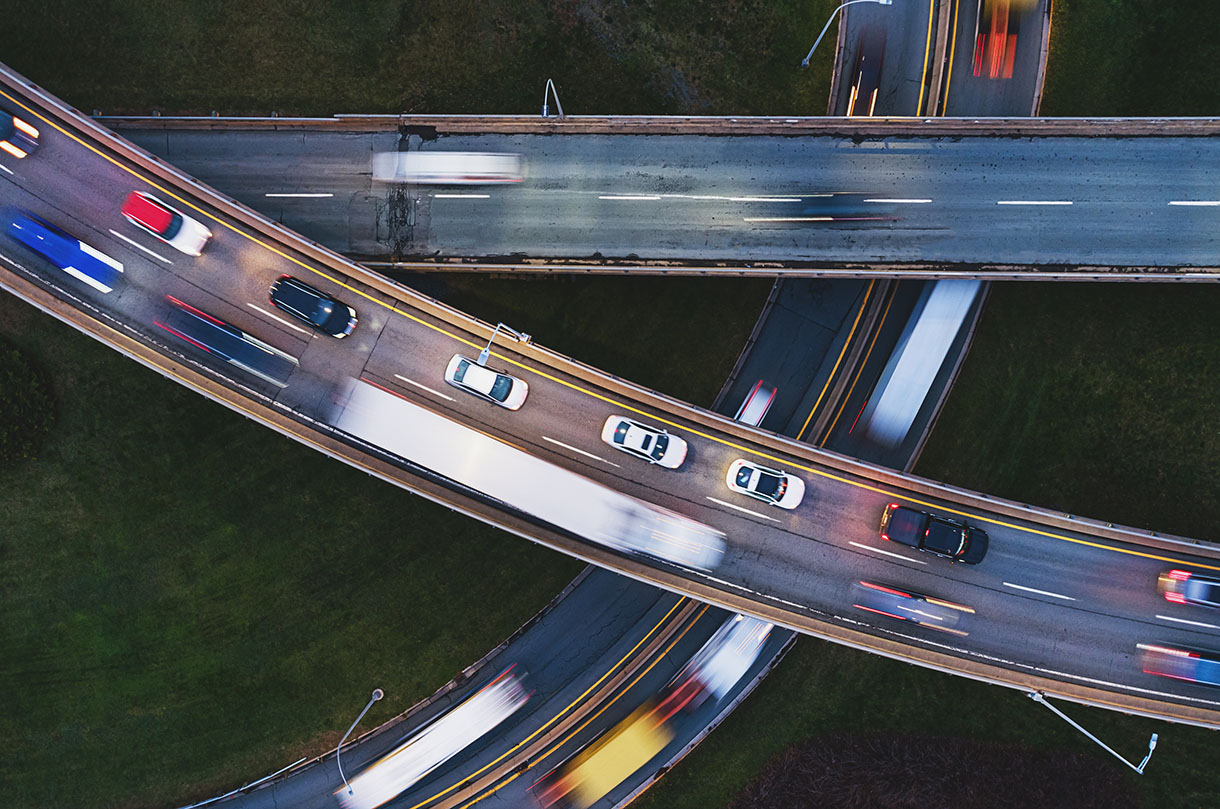 Close up of truck lights