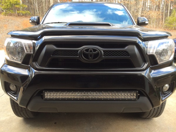 30 inch LED light bar on front of truck 30 inch LED light bar on front of truck