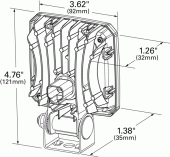 drawing of 64V51-3 LED work lamp thumbnail