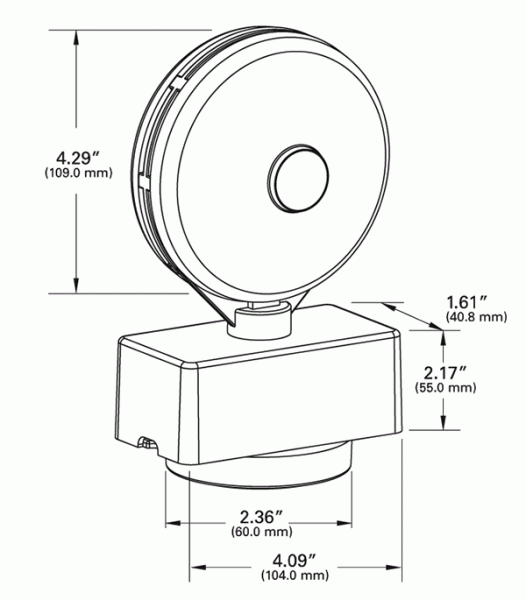 Grote product drawing - Magnetic Towing Light Kit