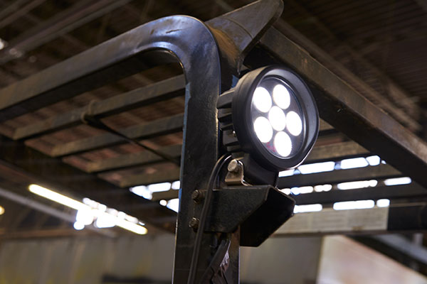 BriteZone LED light on fork lift BriteZone LED light on fork lift