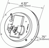 Grote product drawing - hi count led stt light thumbnail