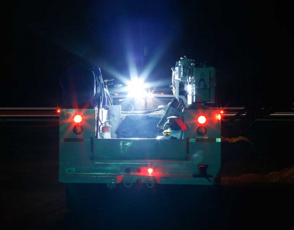 Grote LED Lights on Utility Truck Grote LED Lights on Utility Truck