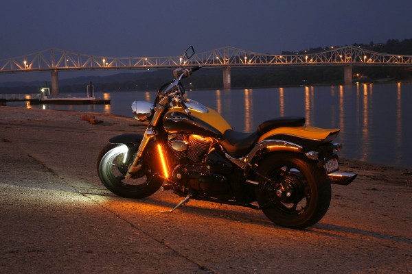 Grote XTL LED Light Strips on Motorcycle Grote XTL LED Light Strips on Motorcycle