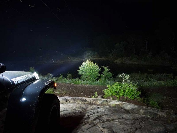Grote led lights on jeep at night Grote led lights on jeep at night