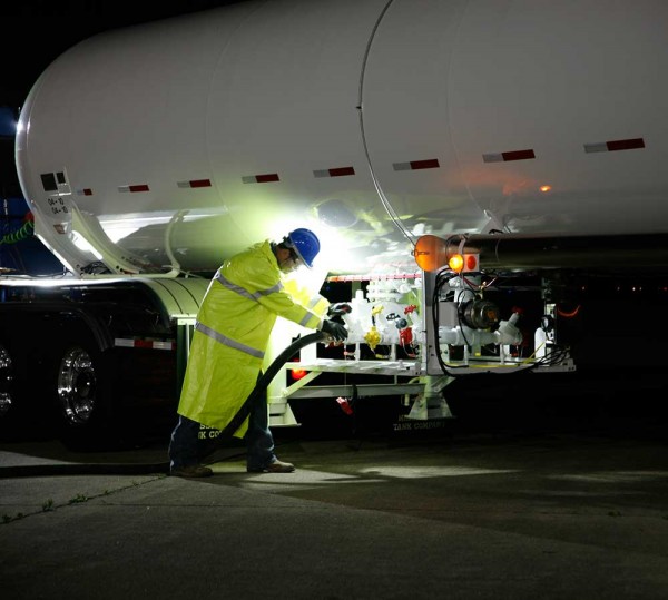 Grote LED Lights on Tanker Truck Grote LED Lights on Tanker Truck