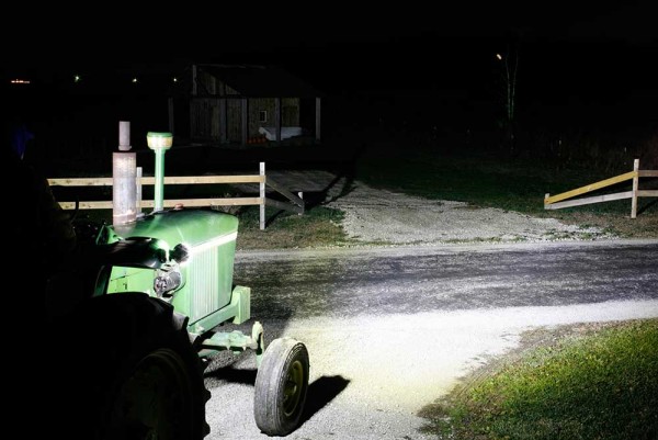 Grote lights on tractor at night Grote lights on tractor at night