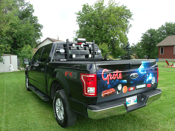 Grote truck with LED white lights Grote truck with LED white lights