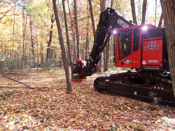 Grote LED lights on forestry equipment Grote LED lights on forestry equipment