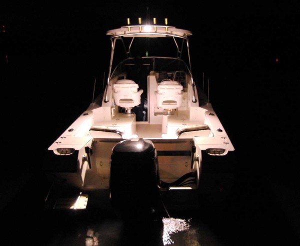 LED lights on a boat LED lights on a boat