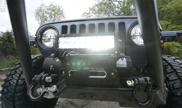 Jeep with Grote LED Light bar and Headlights Jeep with Grote LED Light bar and Headlights