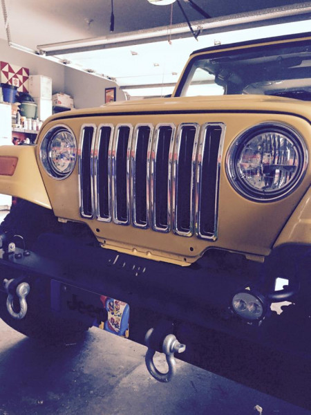 Jeep with Grote LED headlights and fog lights Jeep with Grote LED headlights and fog lights
