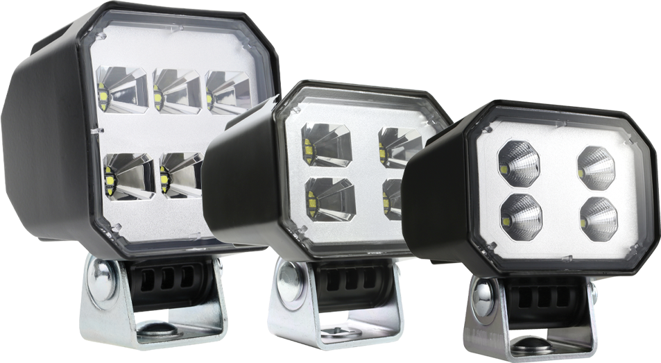 A selection of e Series LED Work Lamps